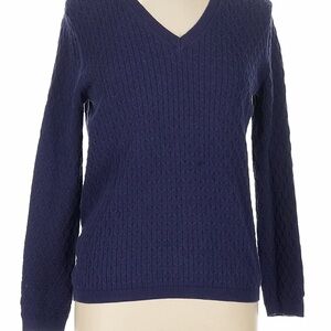 Vintage Navy V-Neck Sweater